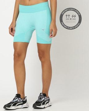 running shorts with elasticated waist