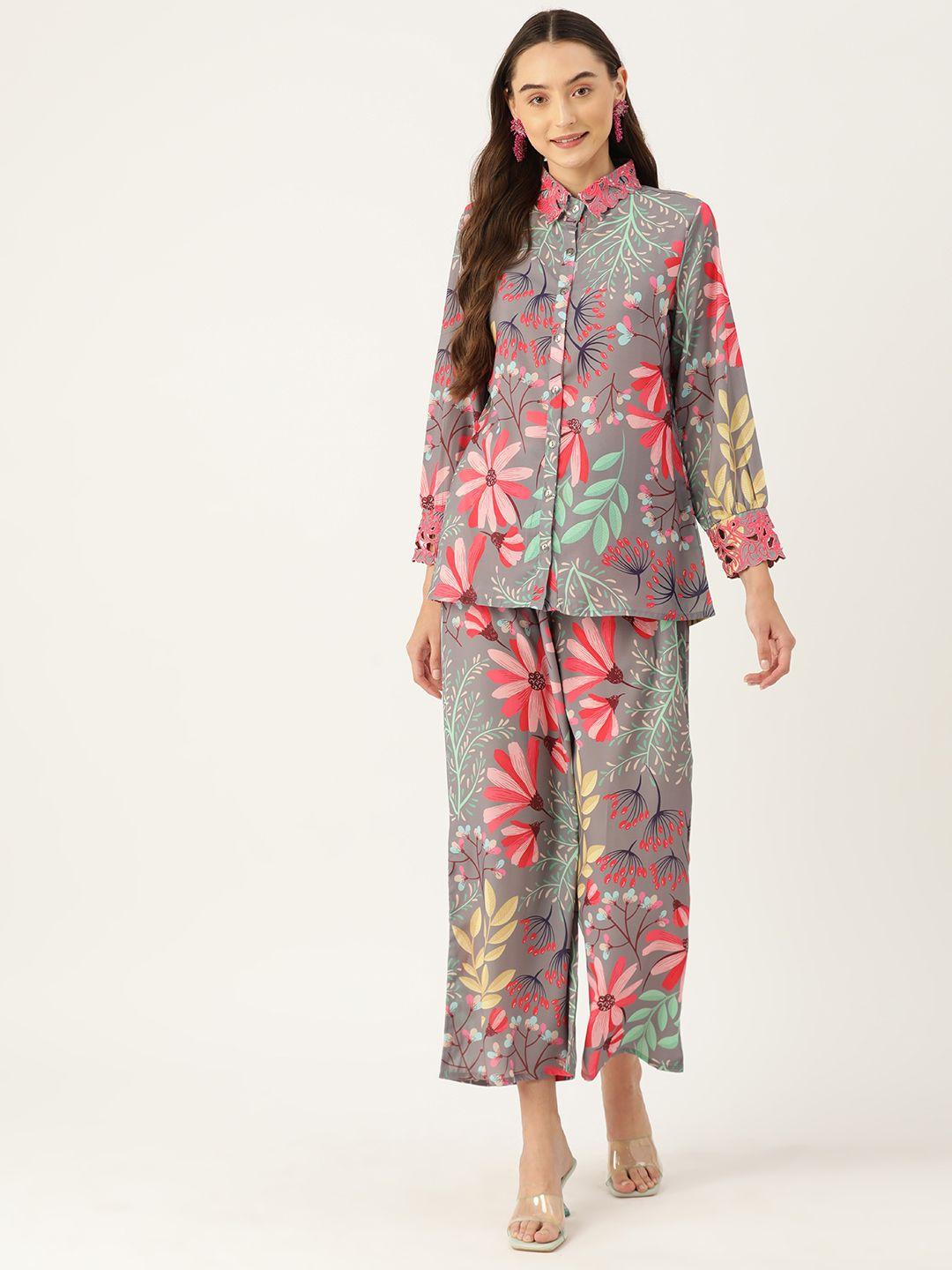 runway dreams printed shirt with trousers