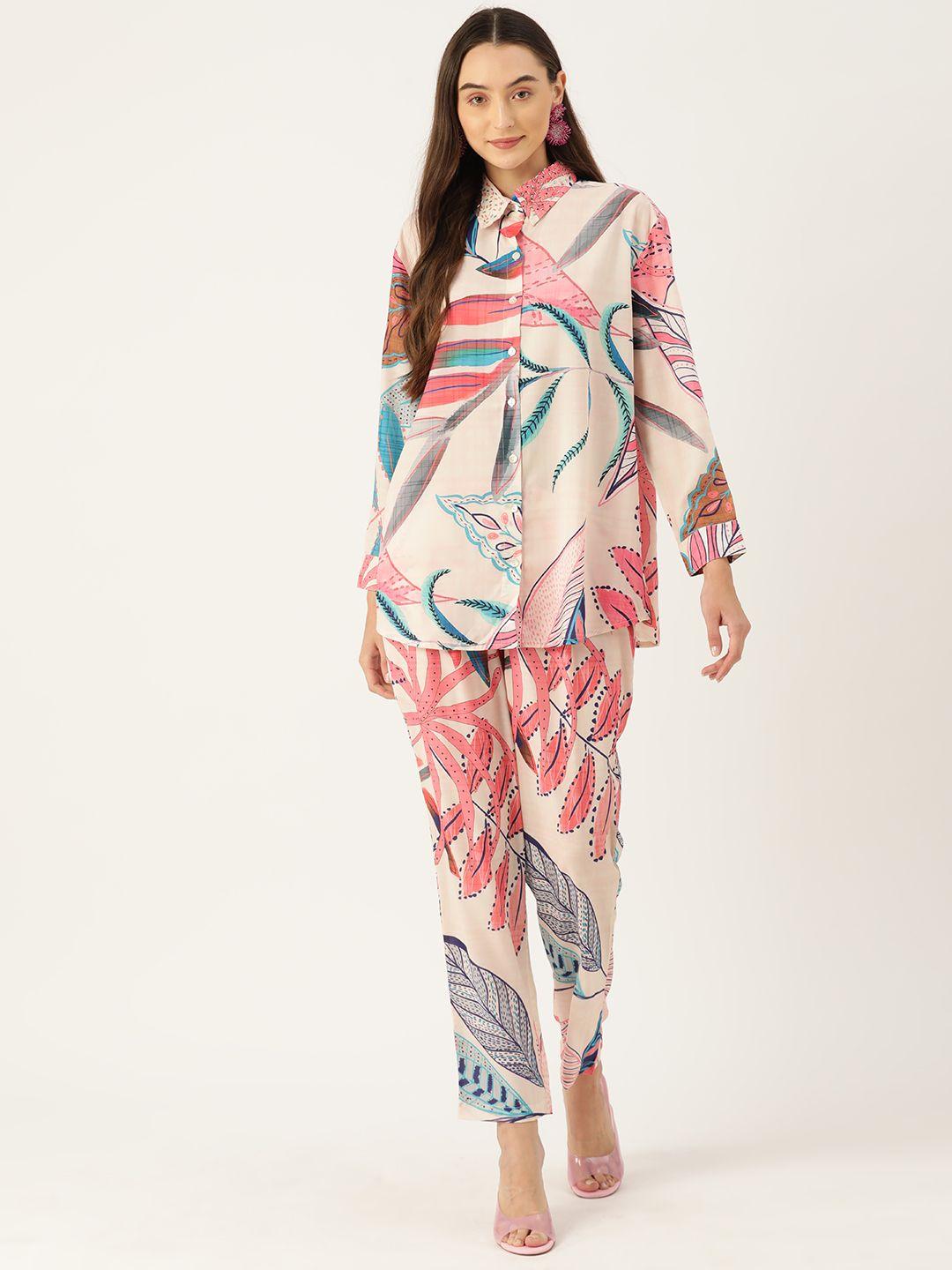 runway dreams printed shirt with trousers