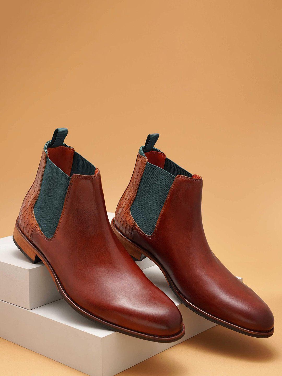ruosh men leather chelsea boots