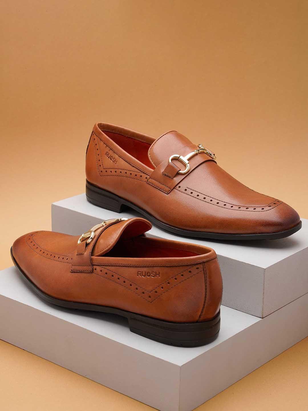 ruosh-men-textured-leather-formal-horsebit-loafers