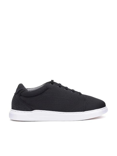 ruosh men's black casual sneakers