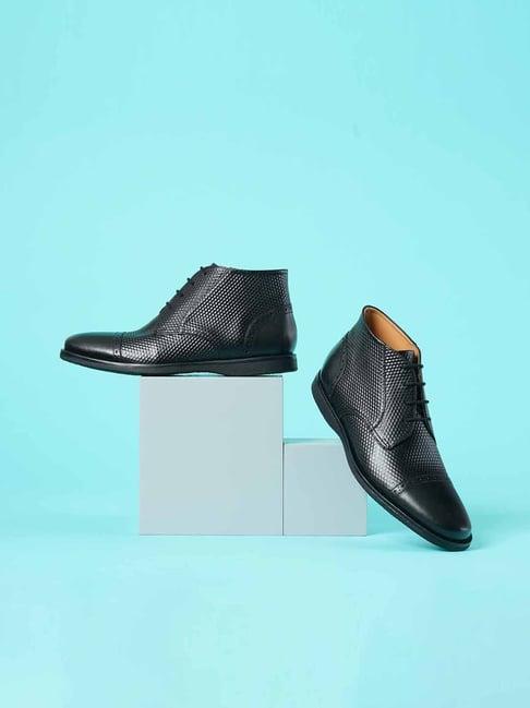 ruosh men's black derby boots