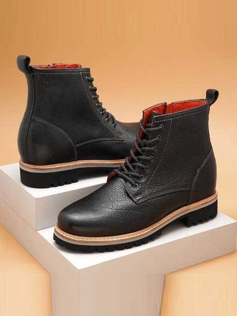 ruosh men's black derby boots