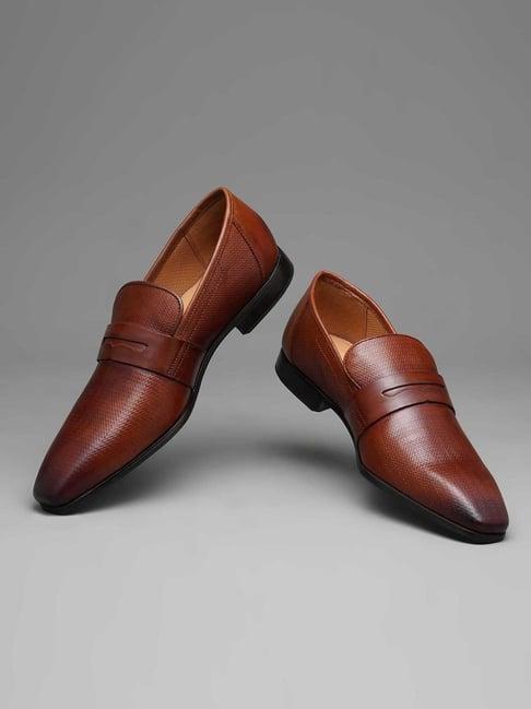 ruosh men's brown formal loafers