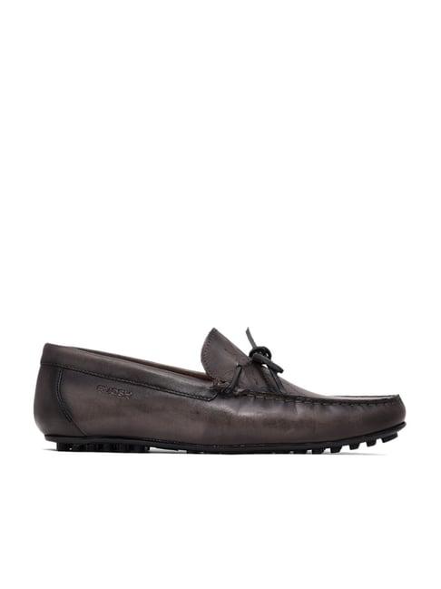 ruosh men's grey casual mocassins