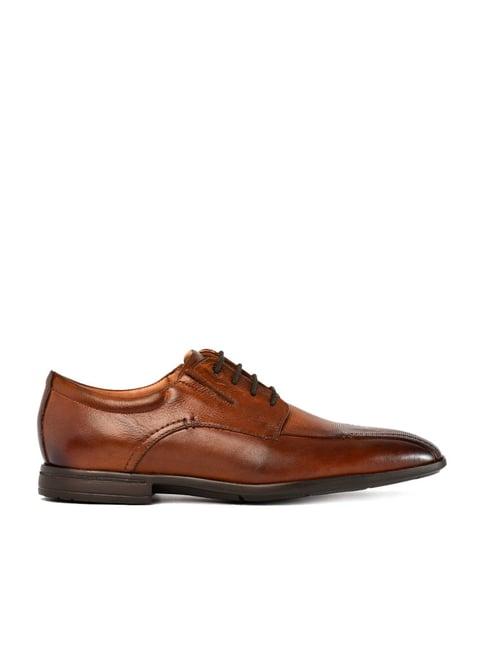 ruosh men's tan derby shoes