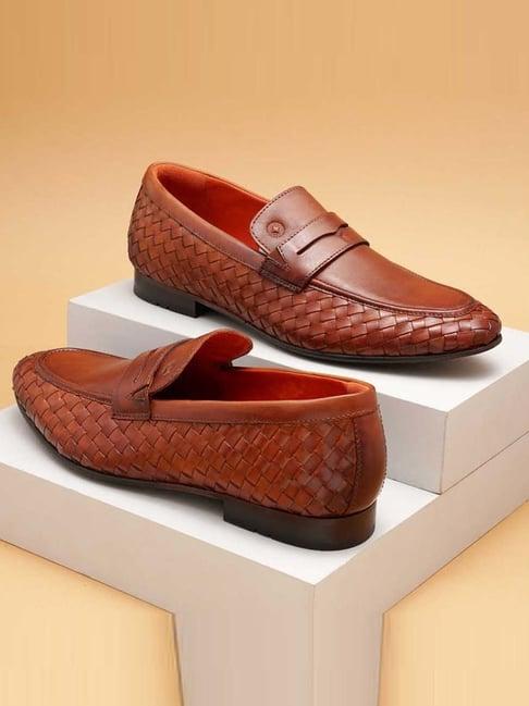 ruosh men's tan formal loafers