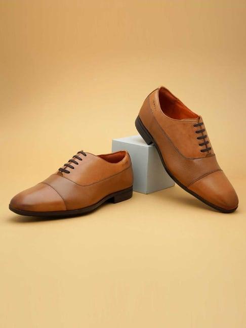 ruosh men's tan oxford shoes