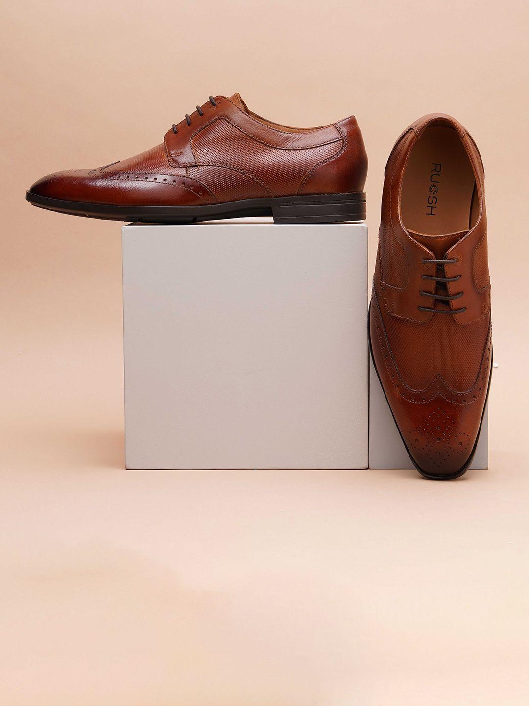 ruosh men leather formal brogues