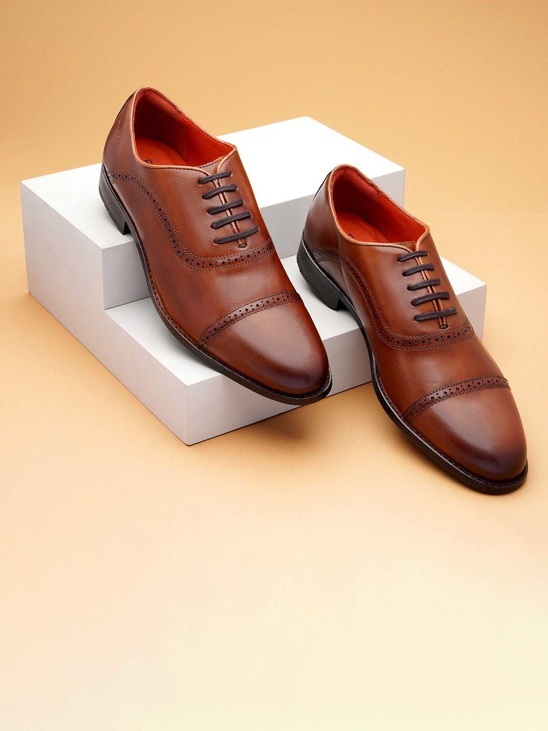 ruosh men perforated leather formal oxfords