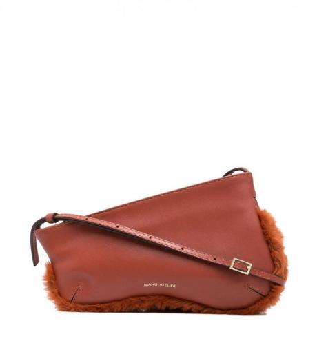 rust rustic curve shoulder bag