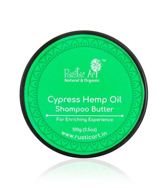 rustic art cypress hemp oil shampoo butter - 100 gm