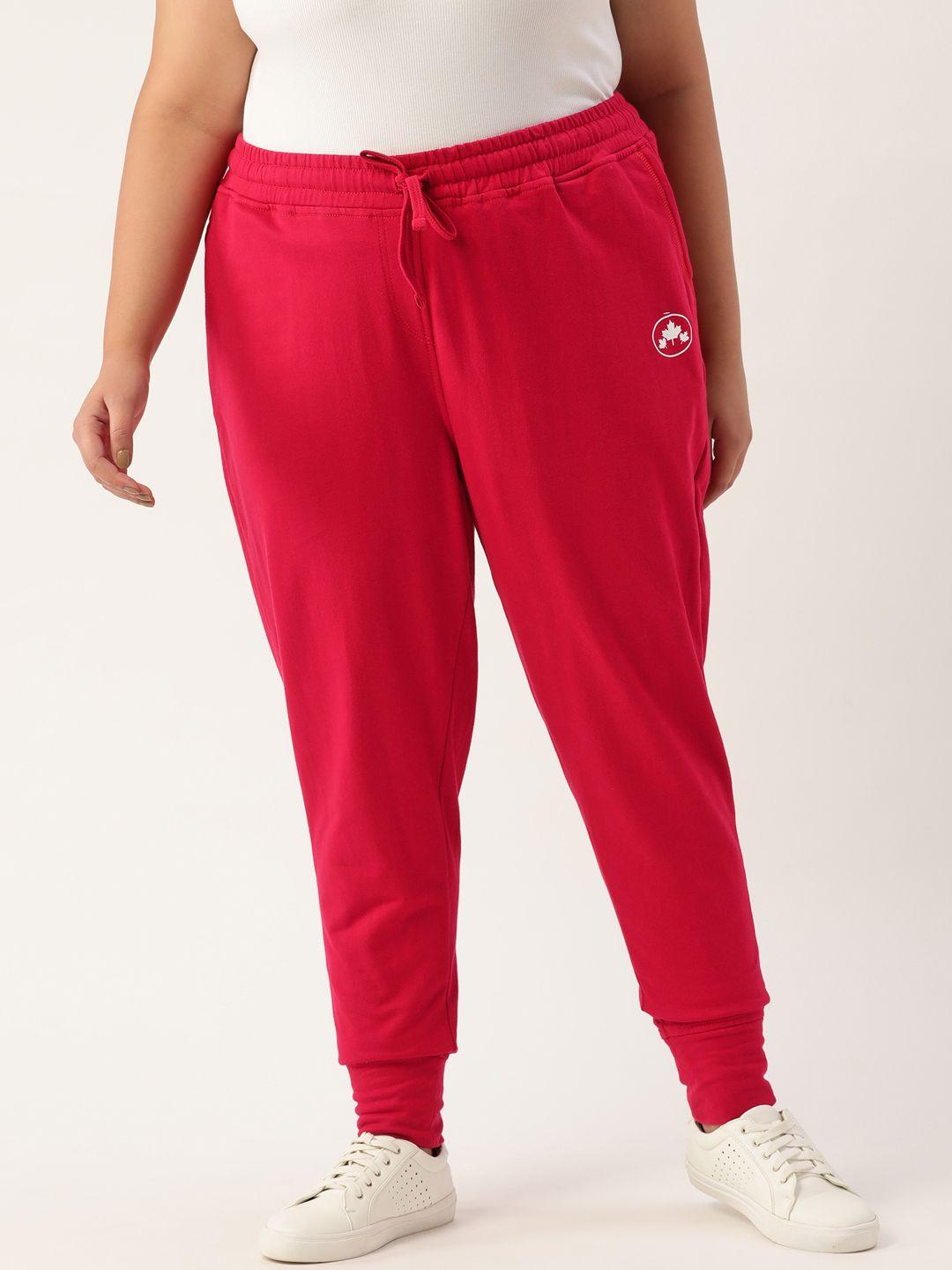 rute women plus size red joggers