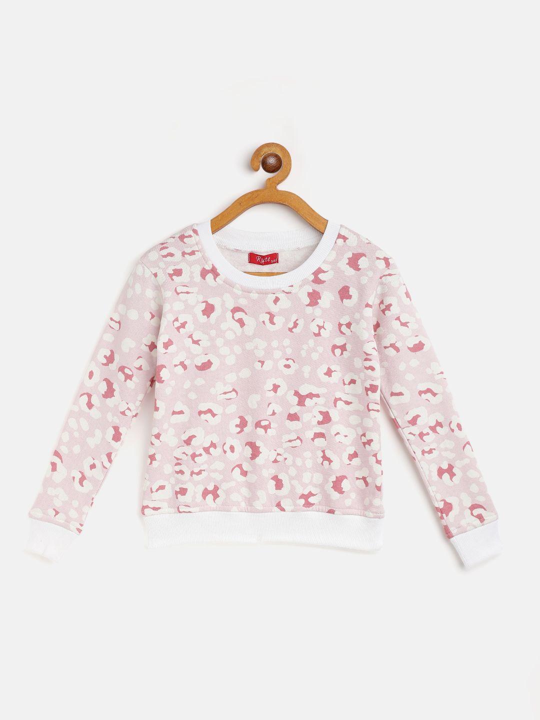 rute boys multicoloured printed cotton fleece pullover