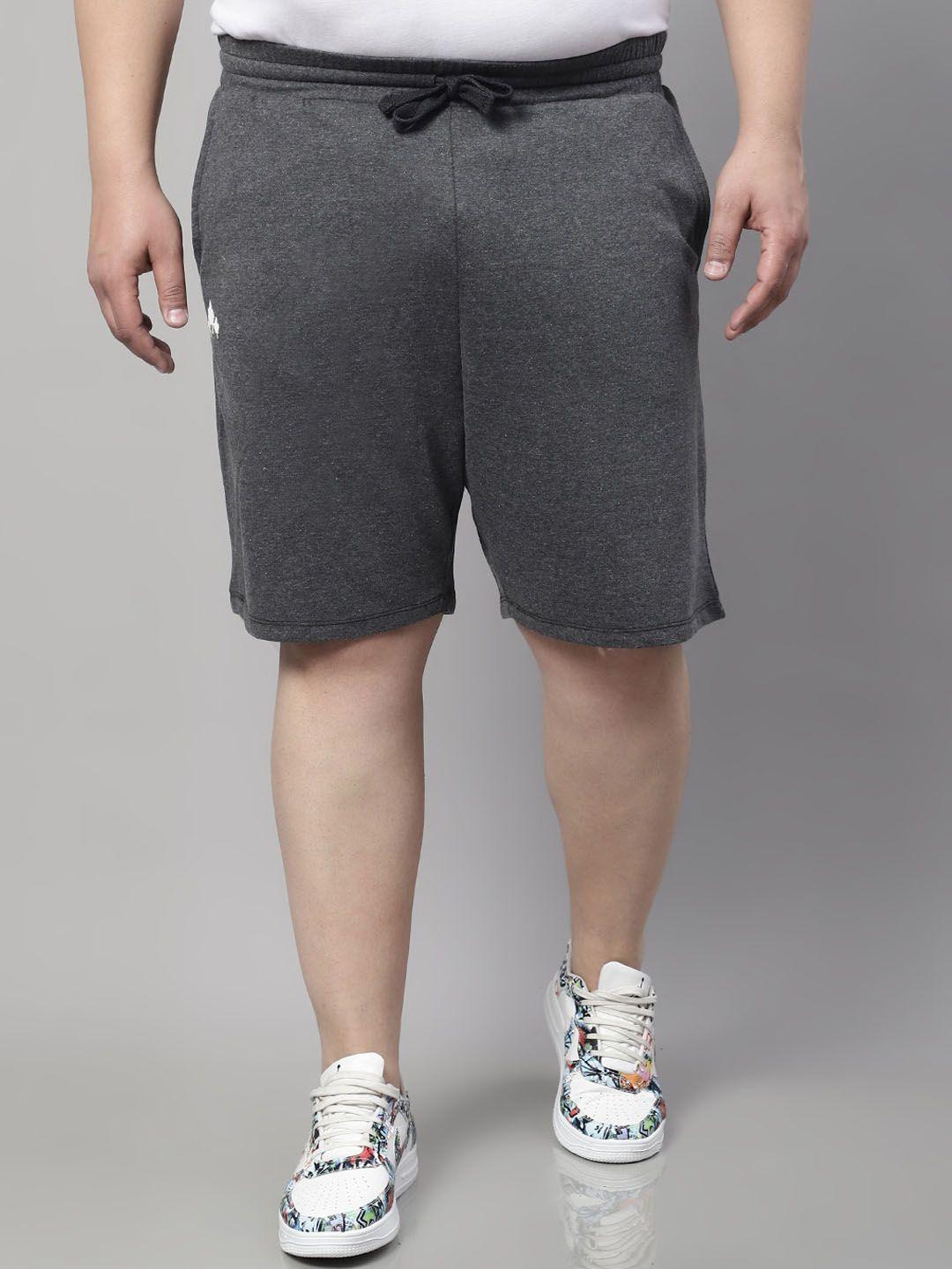 rute plus size men mid rise cotton  shorts