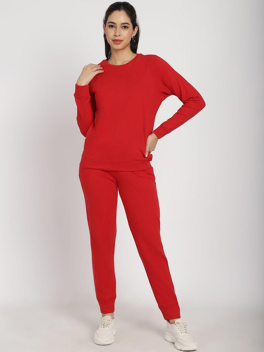 rute round neck cotton tracksuits