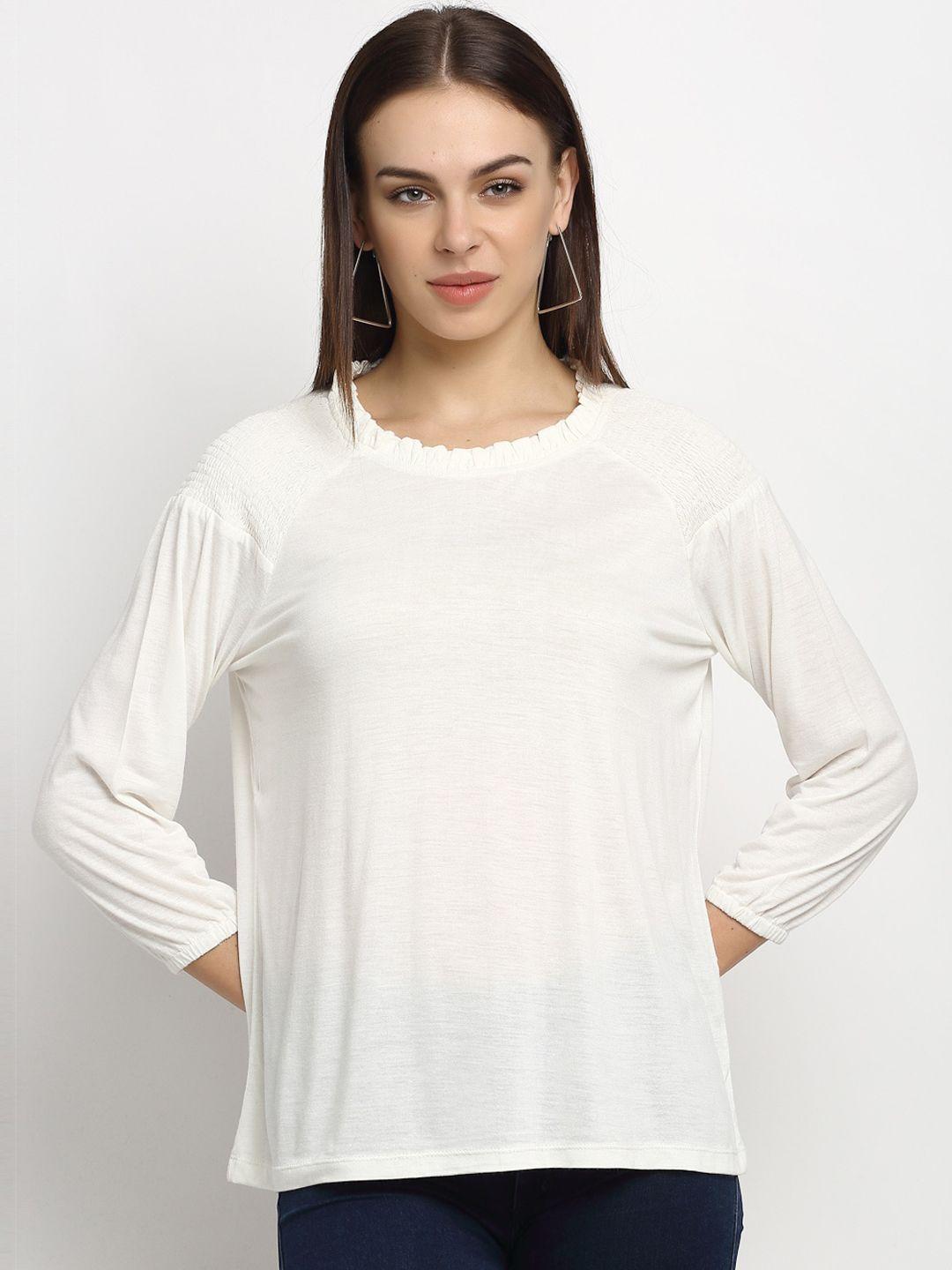 rute white solid regular top