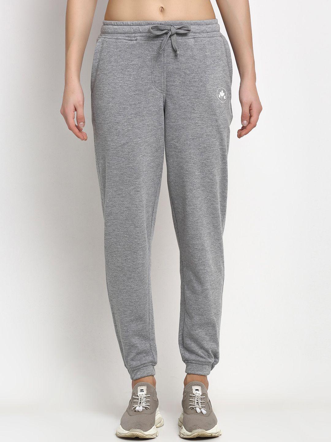 rute women grey solid joggers