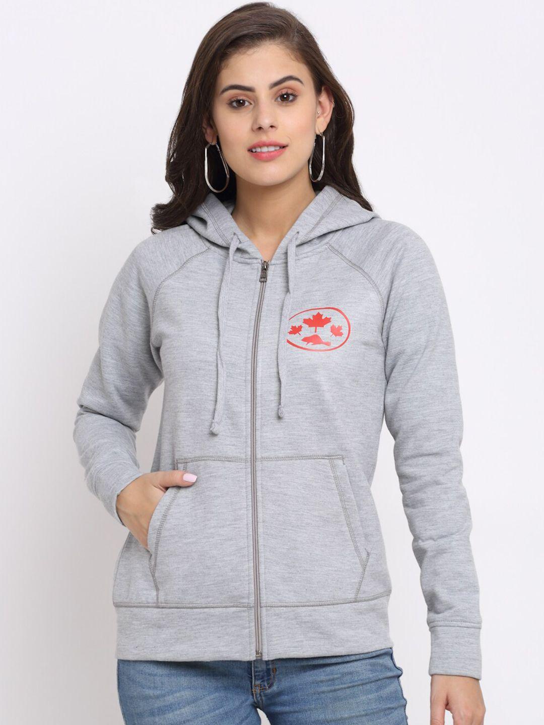 rute women printed hooded fleece sweatshirt