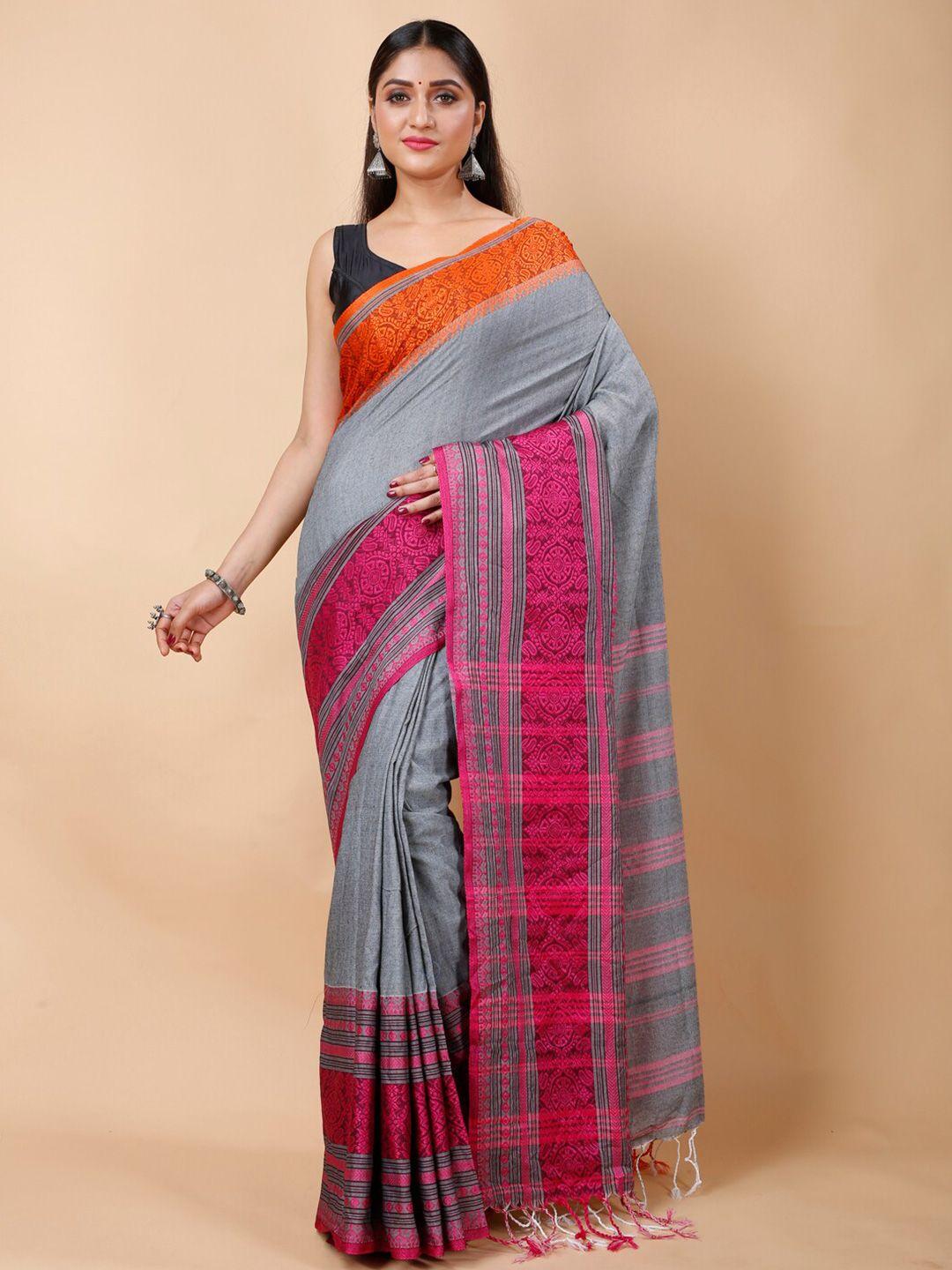 ruuprekha woven design ethnic motifs pure cotton saree