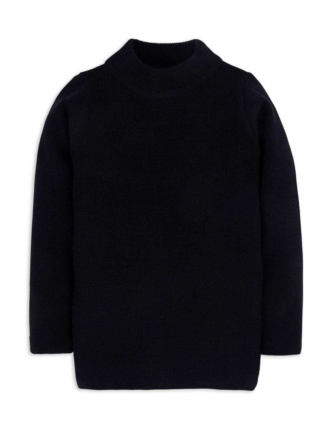 rvk kids black solid pullover sweater