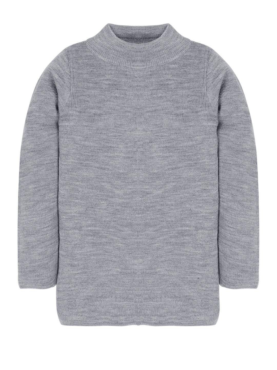 rvk kids grey solid pullover sweater