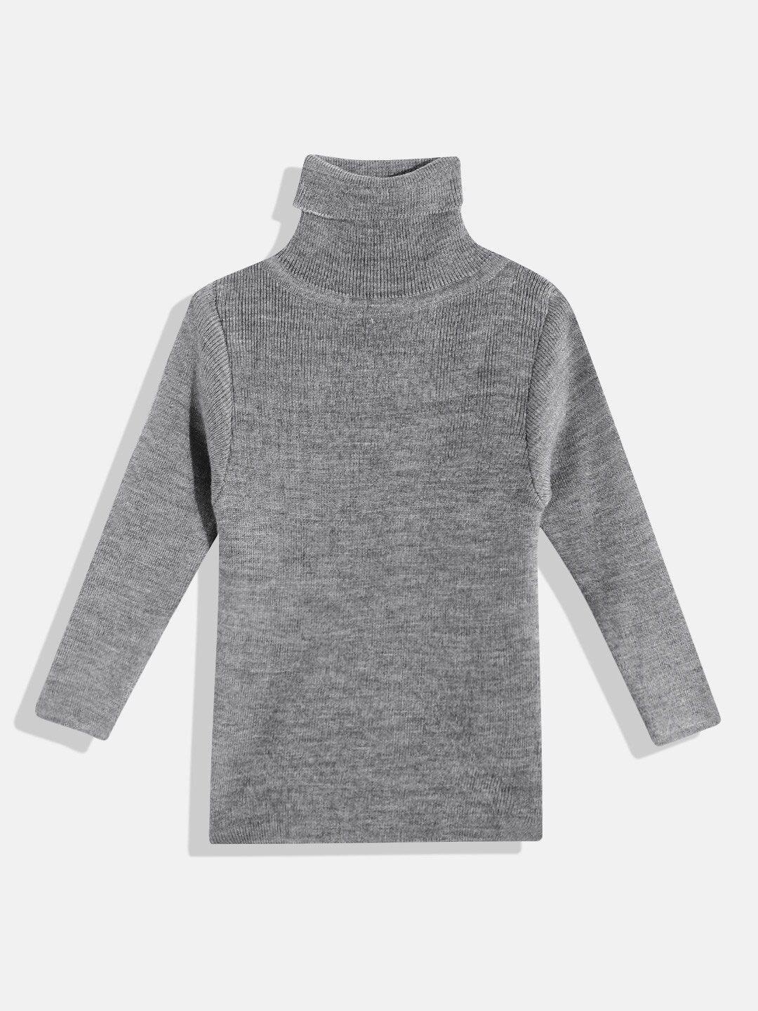 rvk kids ribbed turtle neck acrylic pullover
