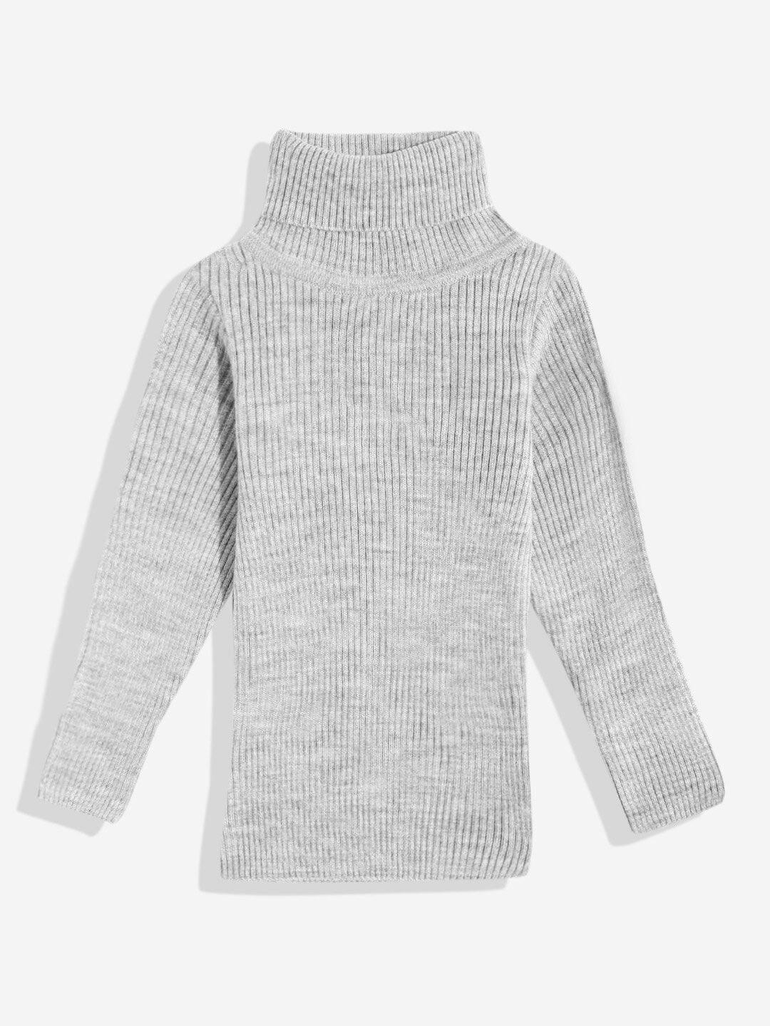 rvk kids ribbed turtle neck acrylic pullover