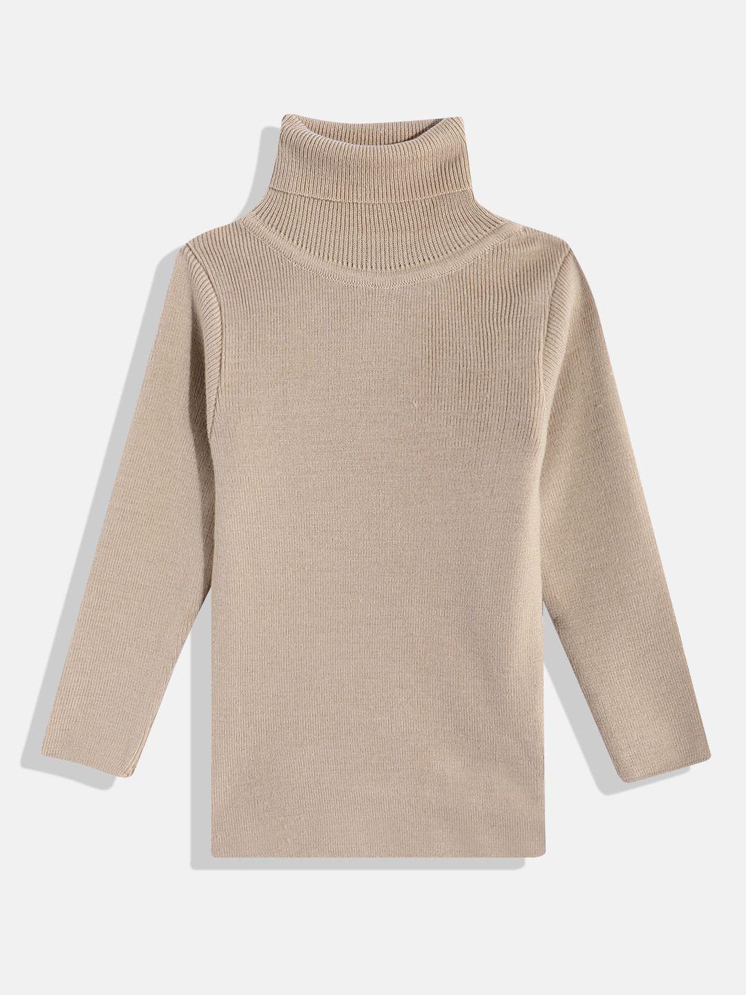 rvk kids turtle neck ribbed acrylic pullover