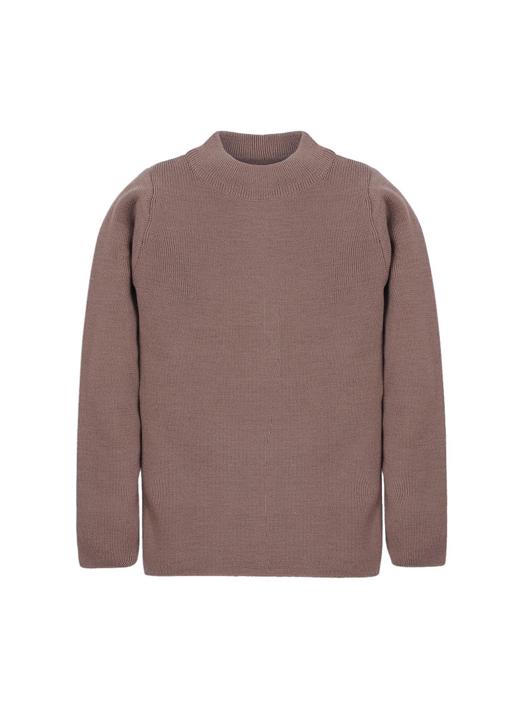 rvk unisex camel brown solid sweater