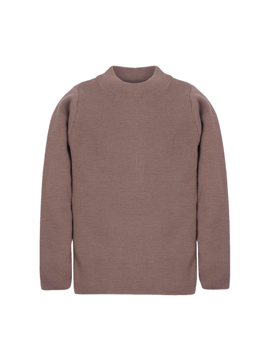 rvk unisex camel brown solid sweater