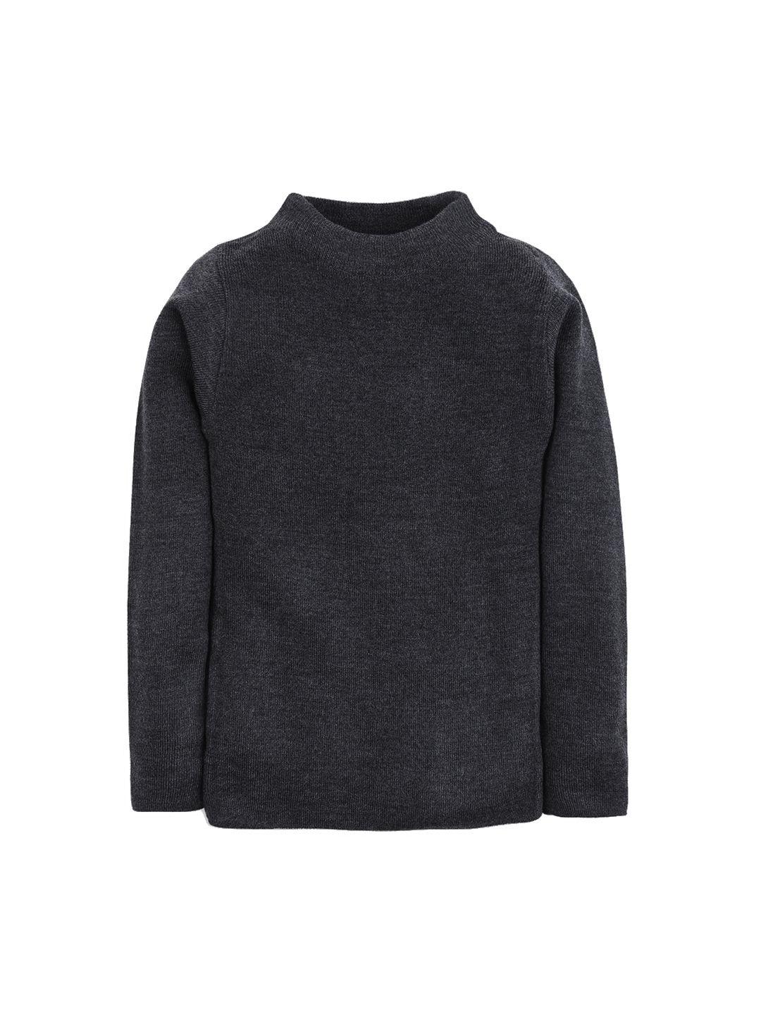 rvk unisex charcoal grey solid sweater