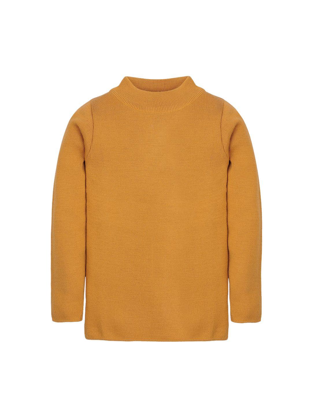 rvk unisex mustard yellow solid sweater