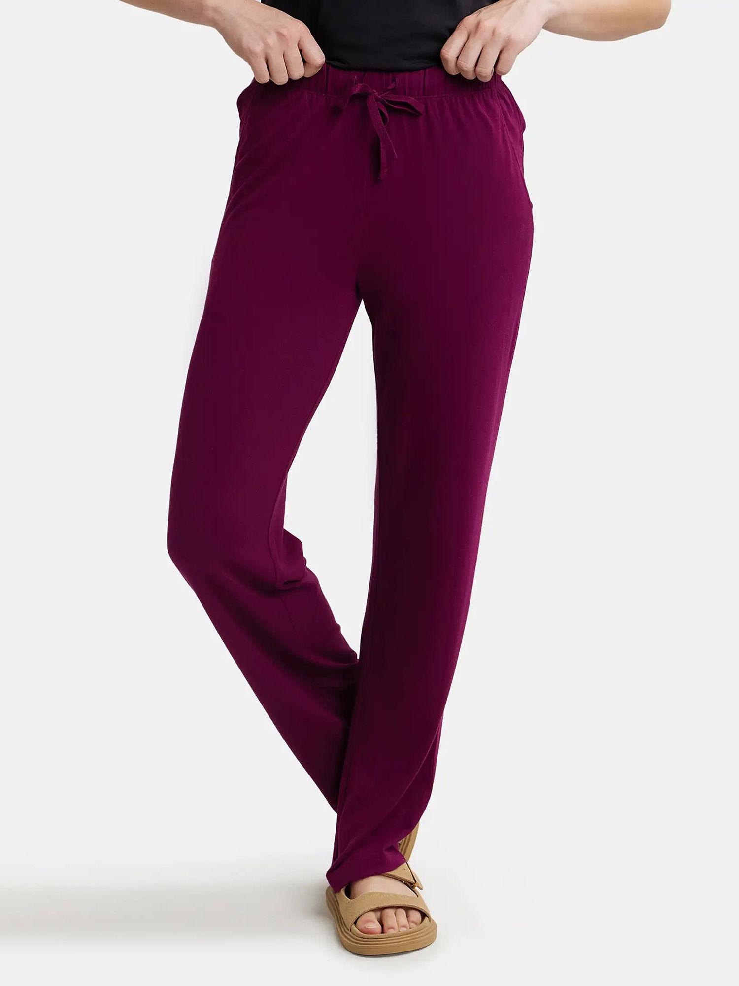 rx76 women environment friendly micro modal fiber relaxed fit pyjama - purple