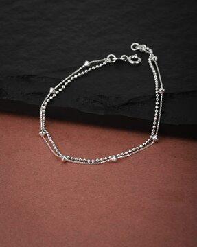 s118679b/1 925 sterling silver rhodium-plated layered link bracelet