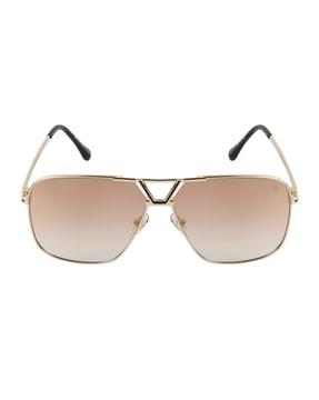 s1219 gld mrcry uv-protected square sunglasses