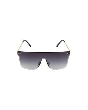 s5555 gld smkgrd uv-protected shield sunglasses