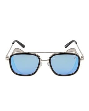 s6639 silbkblmrc uv-protected shield sunglasses