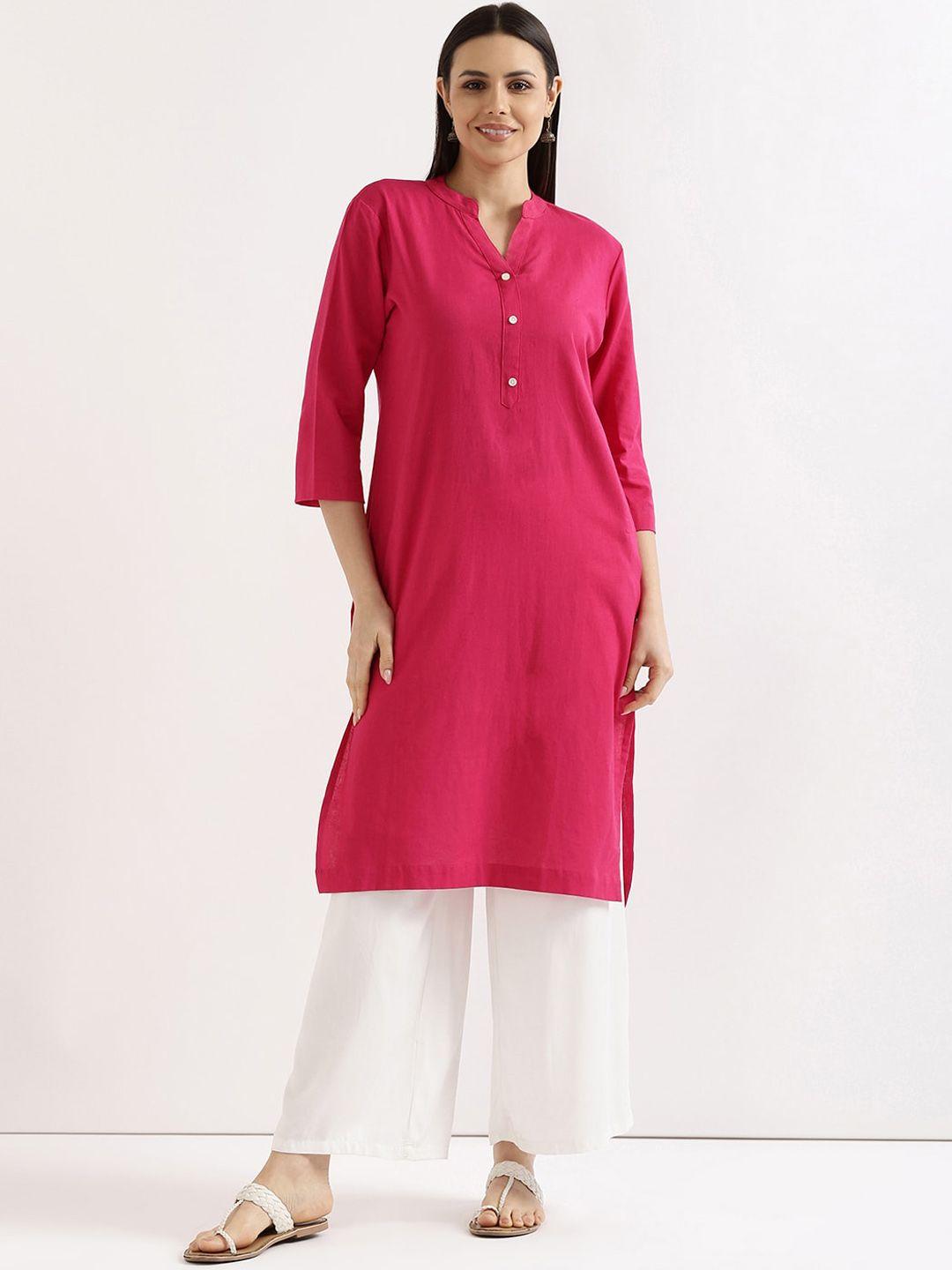 saadaa women fuchsia kurta