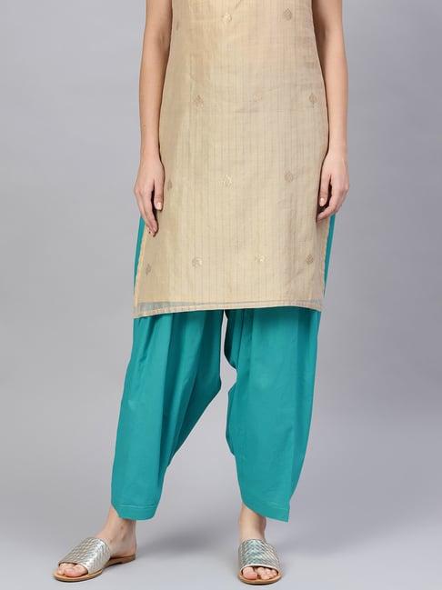 saadgi blue cotton salwar