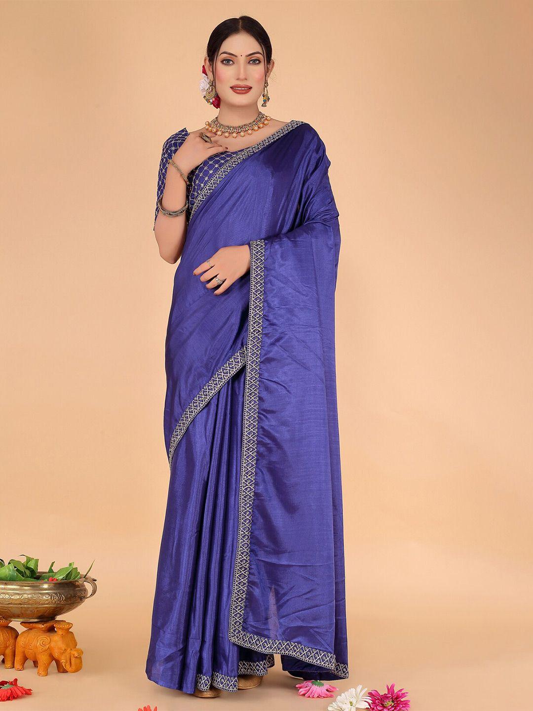 saadhvi embroidered border zari art silk saree