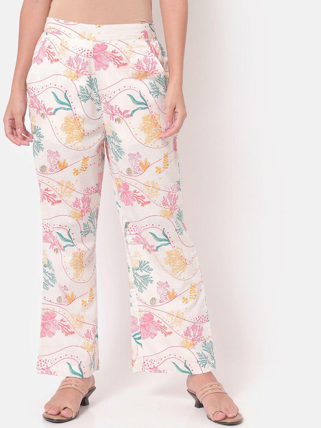 saaki women floral printed trousers