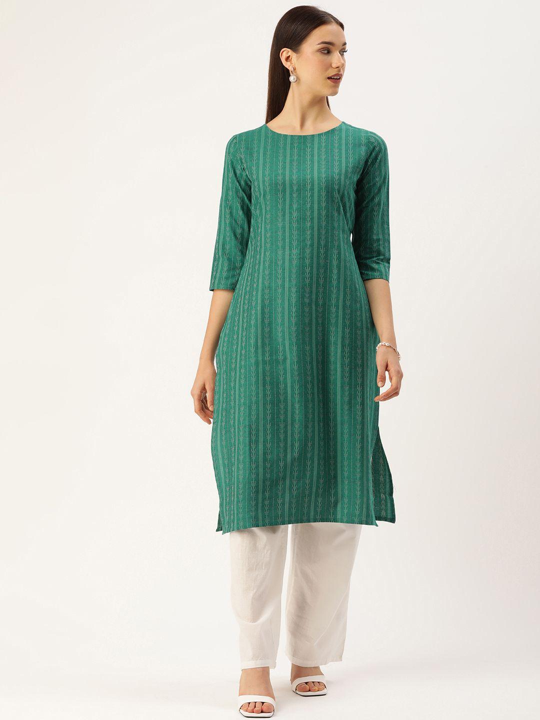 saanjh women green kurta