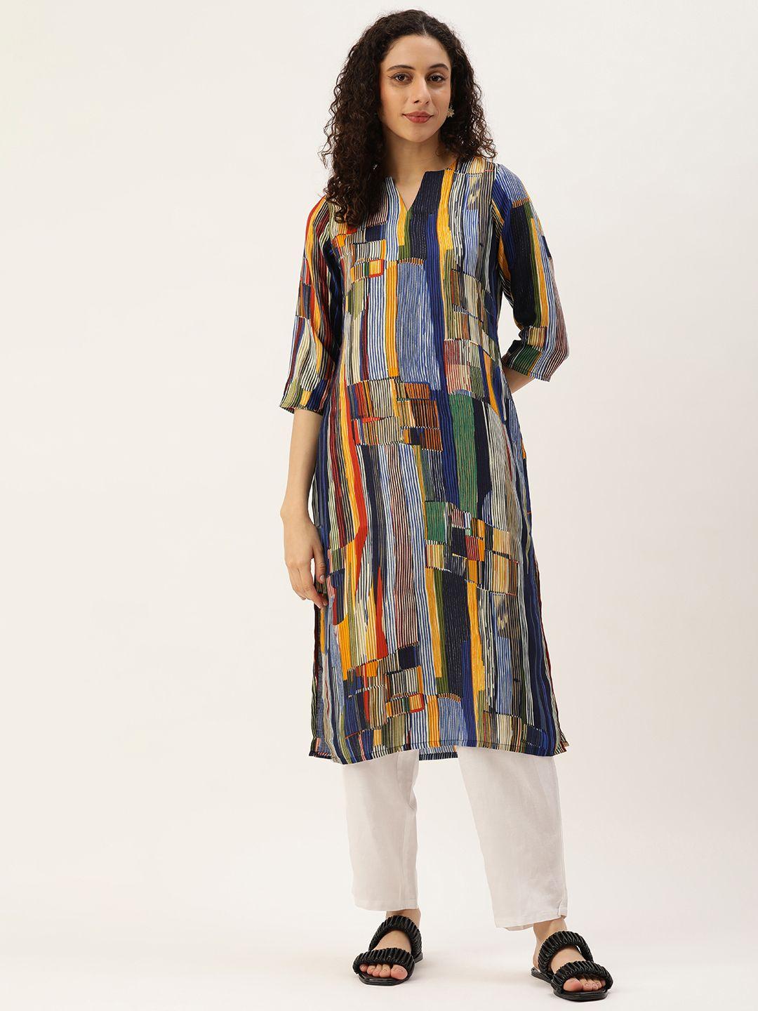 saanjh women striped kurta