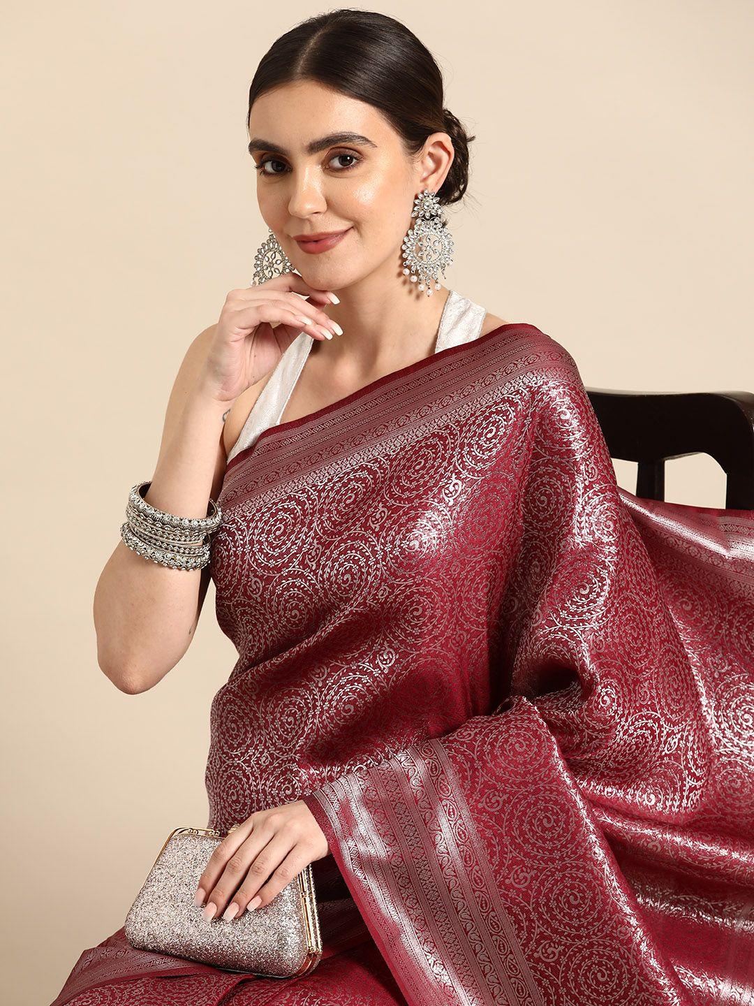 saarya ethnic motifs zari kanjeevaram saree