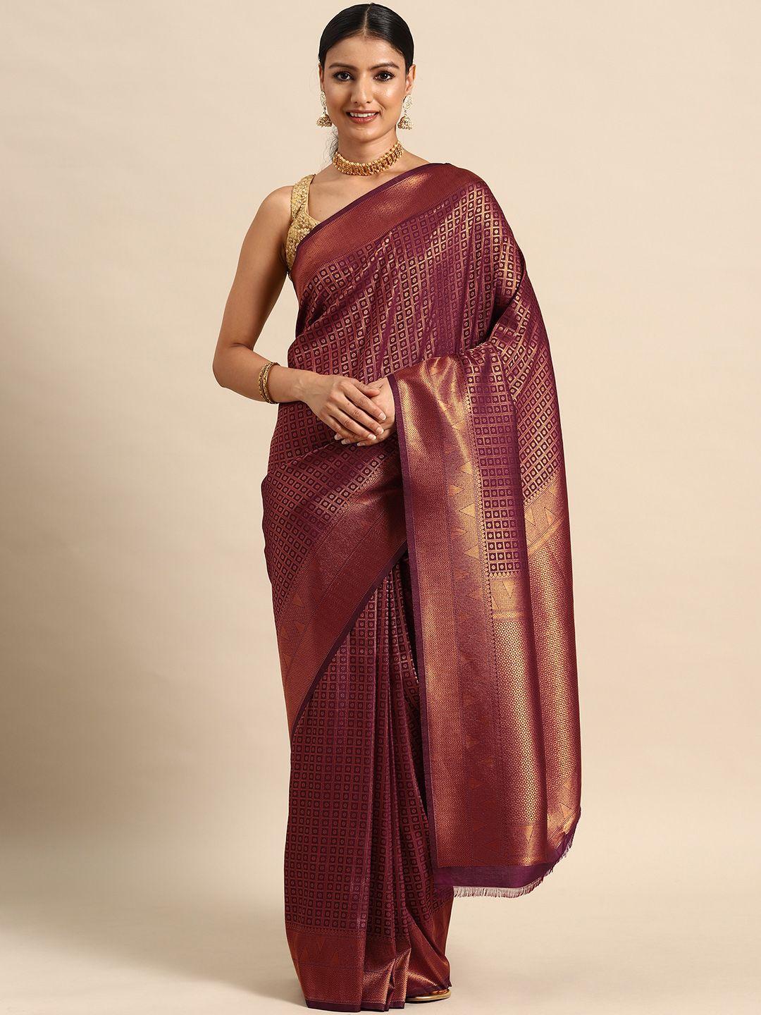 saarya zari silk blend kanjeevaram saree