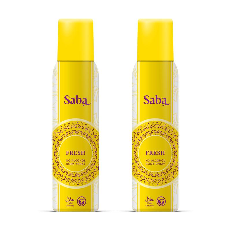 saba fresh - 2 body spray -for women (pack of 2)