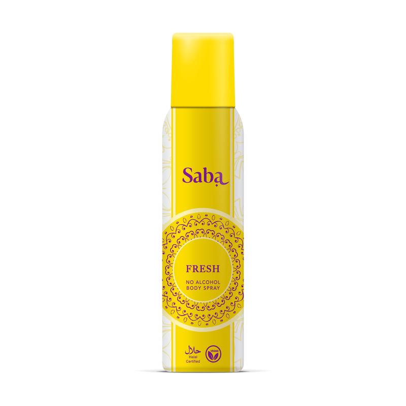 saba fresh deodorant no alcohol body spray