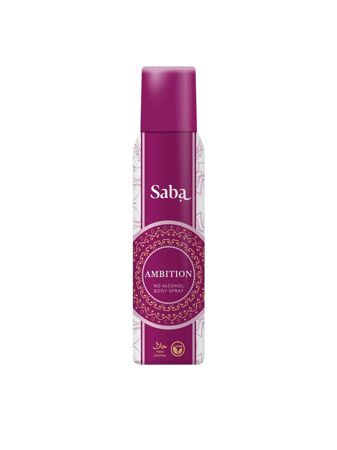 saba women vegan ambition no alcohol deodorant body spray - 150 ml